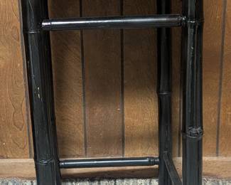 *Black Lacquered Bamboo Plant Stand