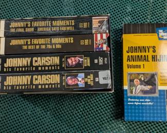 *Johnny Carson 4 VHF Set  and Johnny Carson Animal Hijinks 1