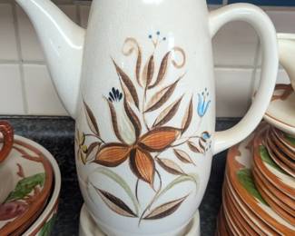 Jewel Tea Pot, Lid and Burner