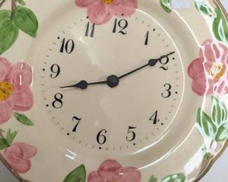 Clock Desert Rose Franciscan Ware 1