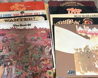 Handful of record albums