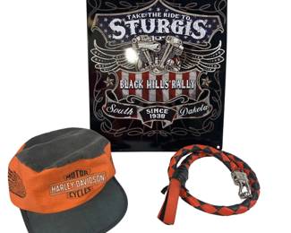 Harley Davidson Stugis Steel Sign Cap