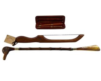 Duck Head Shoehorn Wooden Bread Saw