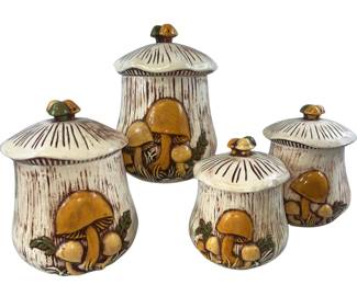 Arnels Mushroom Canisters Merry