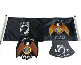 Motorcycle Flags POW MIA American