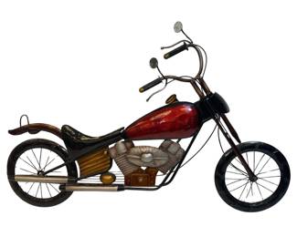 3 FT Metal Motorcycle Wall Art
