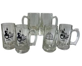 Clara's Pizza King Heavy Root Beer Mugs
