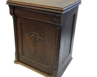 Antique New Royal A Treadle Sewing Machine in Cabinet