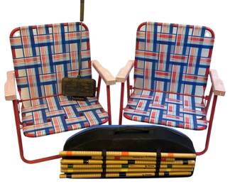 Lawn Beach Chairs Croquet & Pie Maker