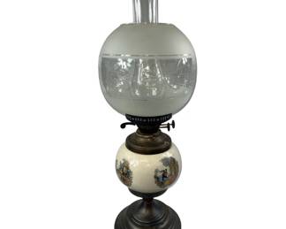 GWTW Parlor Lamp Crackle Finish Overlay
