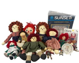 Collection of Vintage, Handmade, Dolls