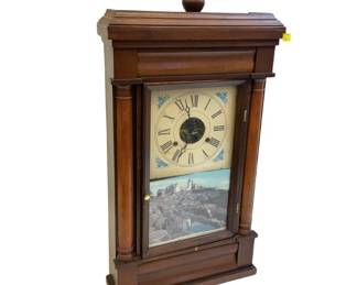 Seth Thomas Plymouth Hollow Shelf Clock Mahogany Case