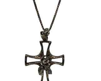 Chain Cross Pendant Necklace