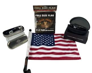HD Car Window US Flag Waterman Pen