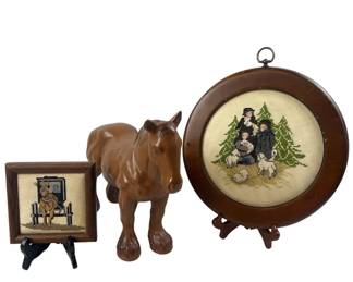 Needlework Cross-stitch Art Amish Life Pieces 