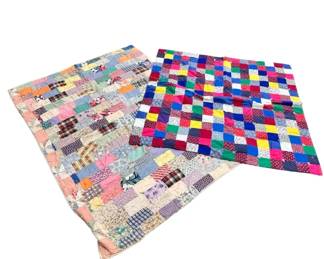Pink Baby Crazy Quilt + Bedspread