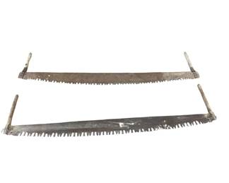 2 Antique Two-man Crosscut Saws