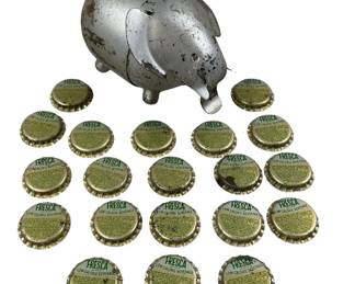 Vintage Silver-Plated Elephant Coin Bank