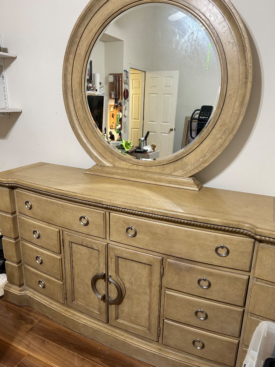 Dresser with mirror