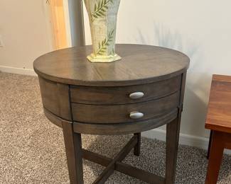 Small round side table