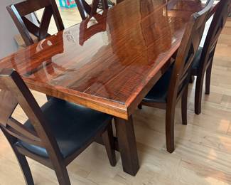 Handmade solid wood top table