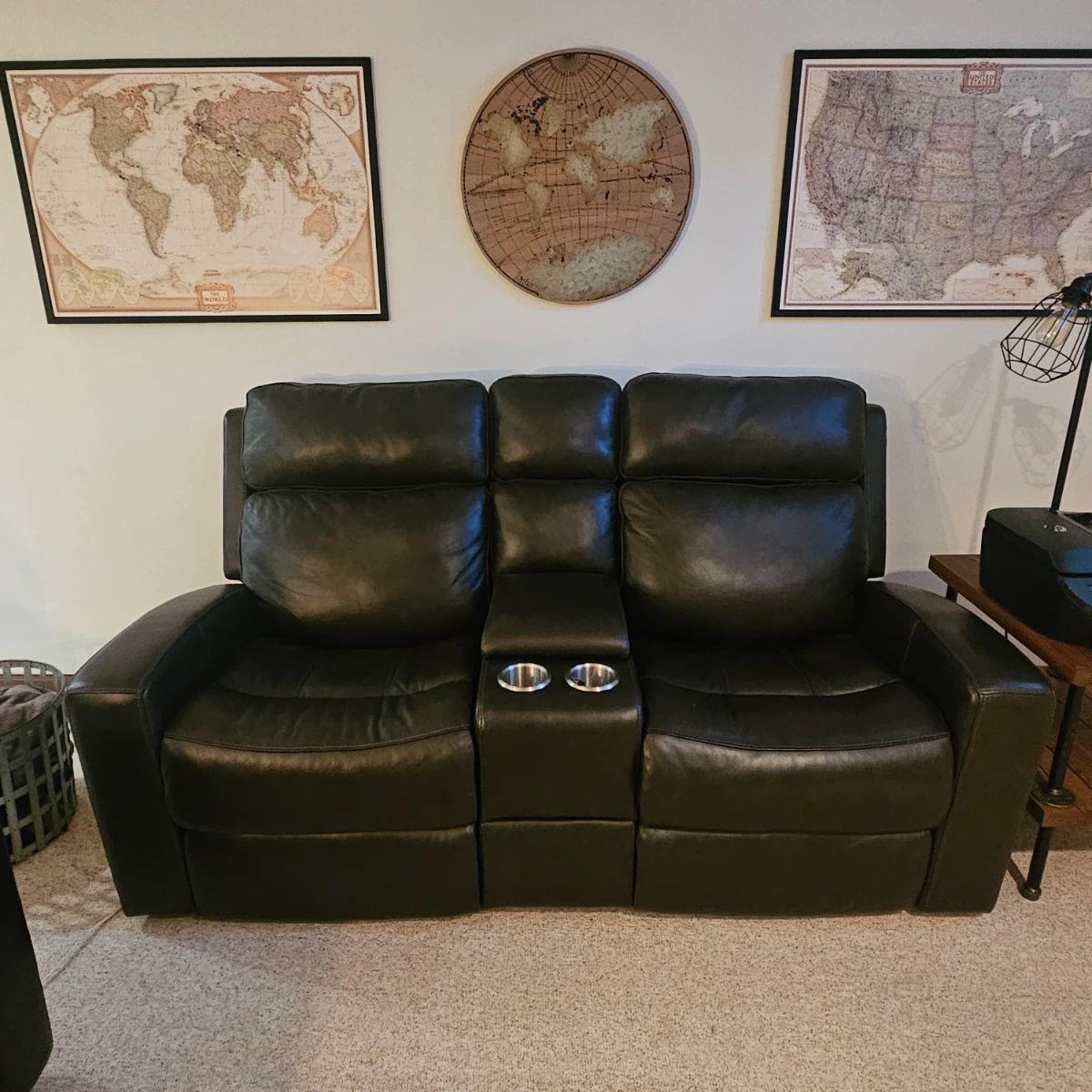 Love Seat Recliner Electric Leather