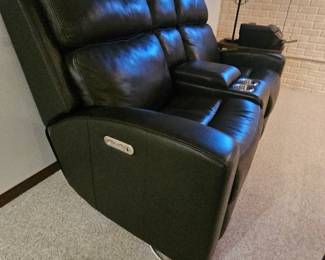 Love Seat Recliner Electric Leather