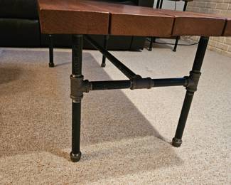 Custom Made Vintage Industrial Coffee Table