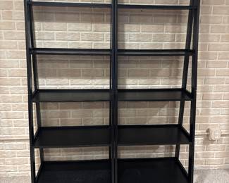 Pair of ladder shelves