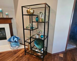 Glass Shelf w/ Home Goods