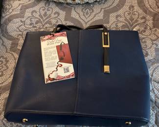 Porto Vino Wind Purse Navy Blue