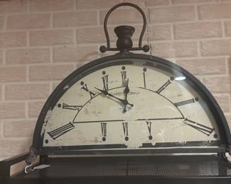 Metal Decor Working Clock