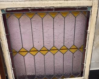 Vintage stained glass window
