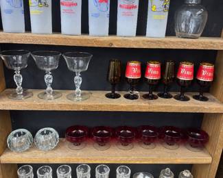 Vintage glassware