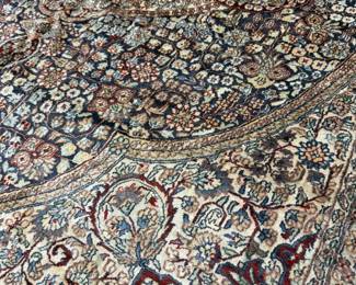 A closer look at the intricate weaving and floral medallions that make handmade rugs treasured works of functional art.
