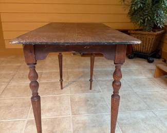 Old folding table
