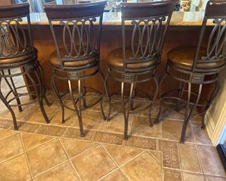 4 Iron Barstools