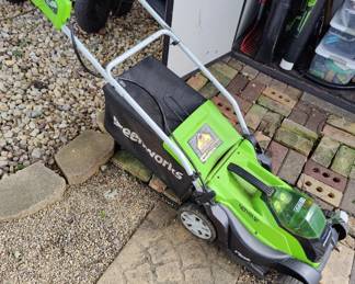 battery powered lawnmower ... It's law ... get with the program 
