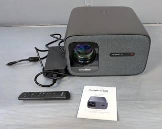  OmniStar HD1080P Portable Projector With Remote Control, Power Cord And Instructions, Model SHP-K4A, Approx 7" x 11" x 11", Powers On 