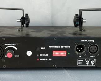 BSYUN 4-Lens DJ Stage Light Projector With Multi-Colored Light, Approx 5" x 18" x 6.5", Includes Power Cord, Powers On