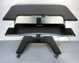 VIVO Rolling Desk With Motorized Lift, Programmable, 31" x 36" x 27"