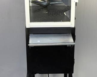 Olde Midway Rolling Popcorn Cart Model P650, With Popcorn Bags And Buckets, 57" x 26" x 17"