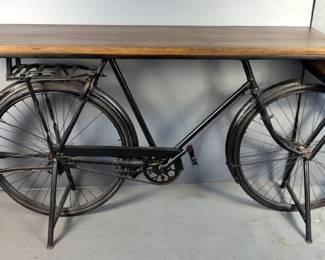 Bicycle Base Console Table, 36.5 x 73 5" x 18.25"