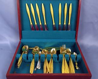  Continental Flatware Set With Display Box, 46 Total Pieces