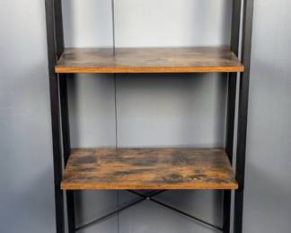 Rustic Industrial Style 4-Tier Shelf, 55" x 22" x 13.5"