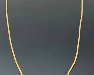 14k gold triangle chain