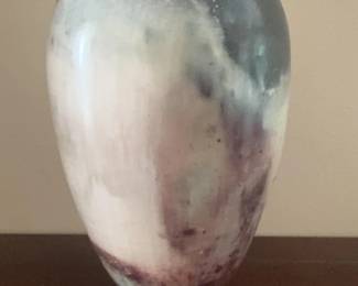 148  Moody  Modern Raku Vase