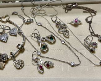 Sterling jewelry including Pandora 