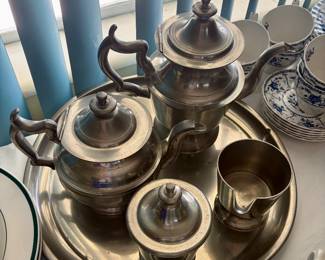 5-Piece Pewter Coffee/Tea Service 