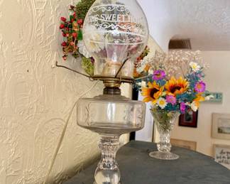 Electrified Home Sweet Home Oil Lamp